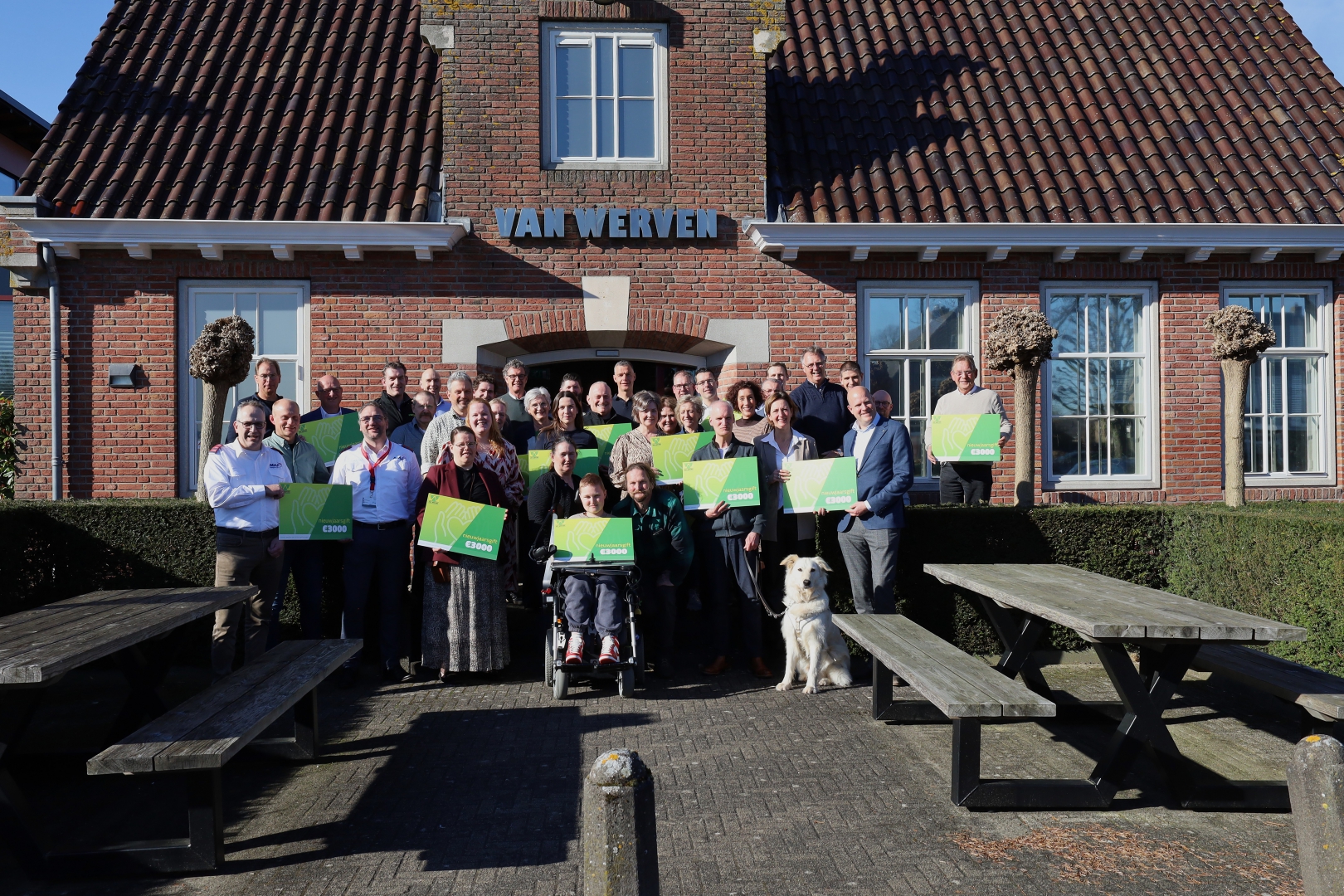Vijftien goede doelen ontvangen nieuwjaarsgift van Van Werven